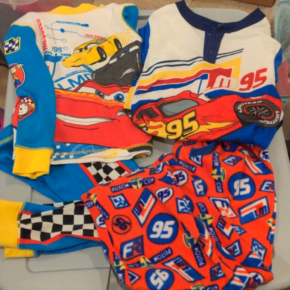 Disney Cars - Two sets of 4T Pjs